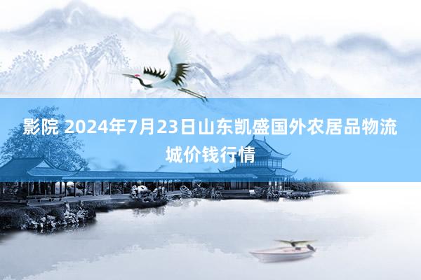 影院 2024年7月23日山东凯盛国外农居品物流城价钱行情