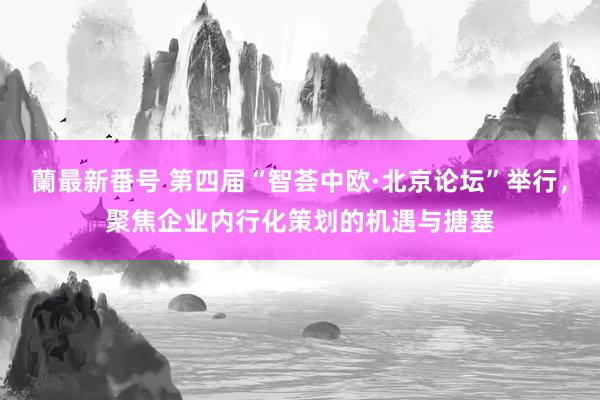 蘭最新番号 第四届“智荟中欧·北京论坛”举行，聚焦企业内行化策划的机遇与搪塞